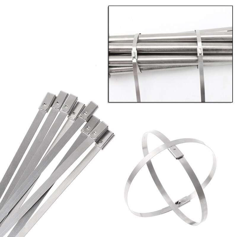 Stainless Steel 4 6 8 10 12 15 18 24 30 36 48 inch Zip Tie Heavy Duty Metal LOT