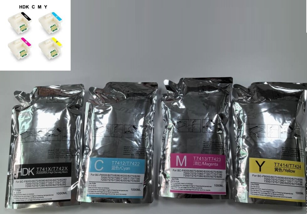 Dye Sublimation Ink 4 color Fit for Epson SureColor F6200 F7200 F9200 F9370