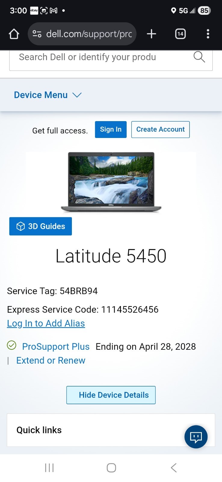 Dell Latitude 5450 2024 14″ FHD ULTRA 5 135U 512GB SSD 16GB WTY 28 CyC 1 #004