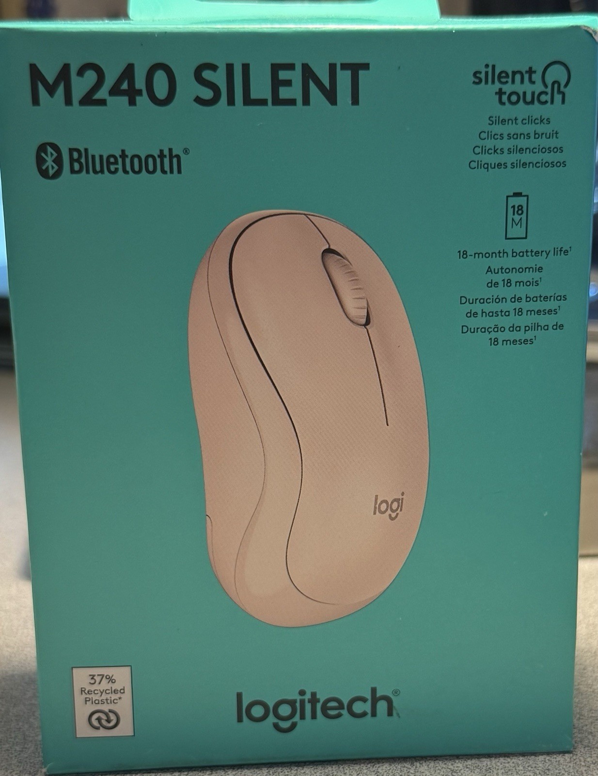 Logitech – M240 Silent Bluetooth Mouse – Rose 910-007117