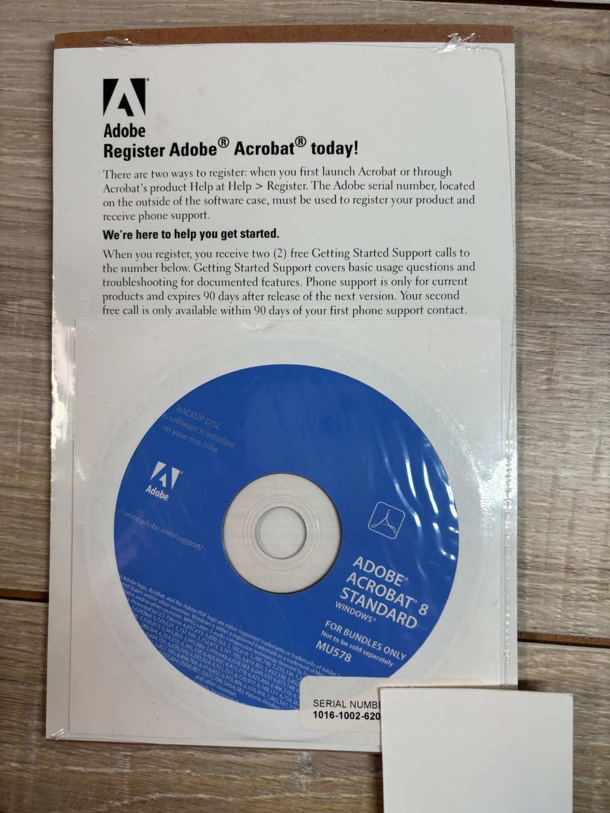 NEW Adobe Acrobat 8 Standard For Windows Software Backup Disc For Bundles Only