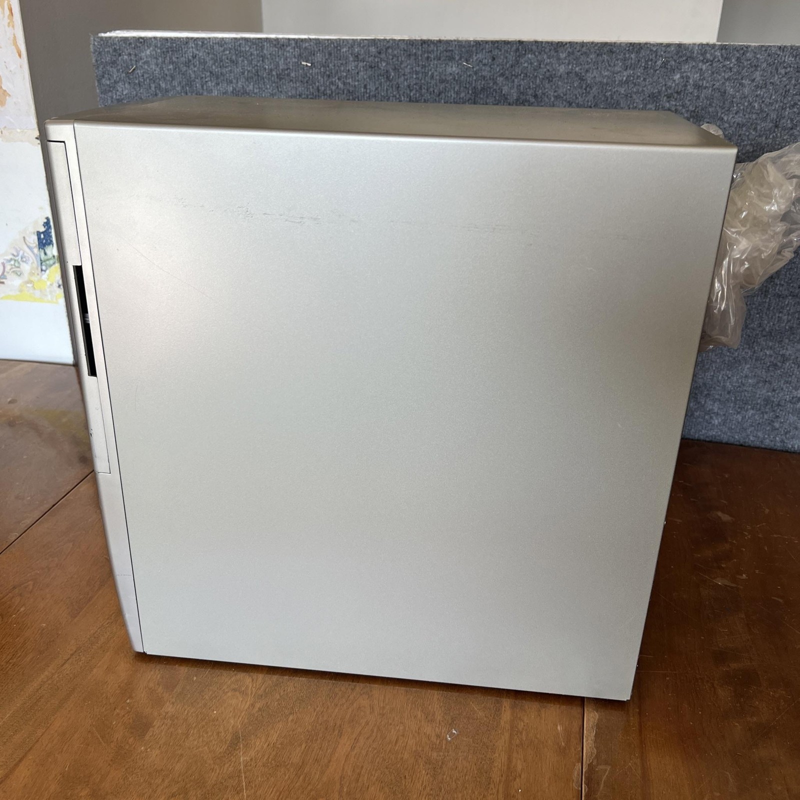 Antec LANBOY Silver Aluminum Mini Tower ATX Case Window USB Audio Box Retro PC