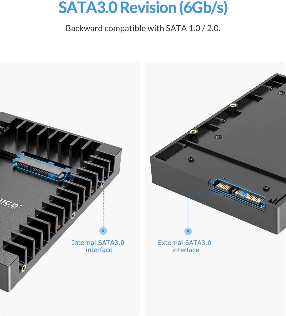 ORICO 1-5PACK SSD SATA Mounting Bracket 2.5 to 3.5 Hard Drive Adapter Caddy Tray