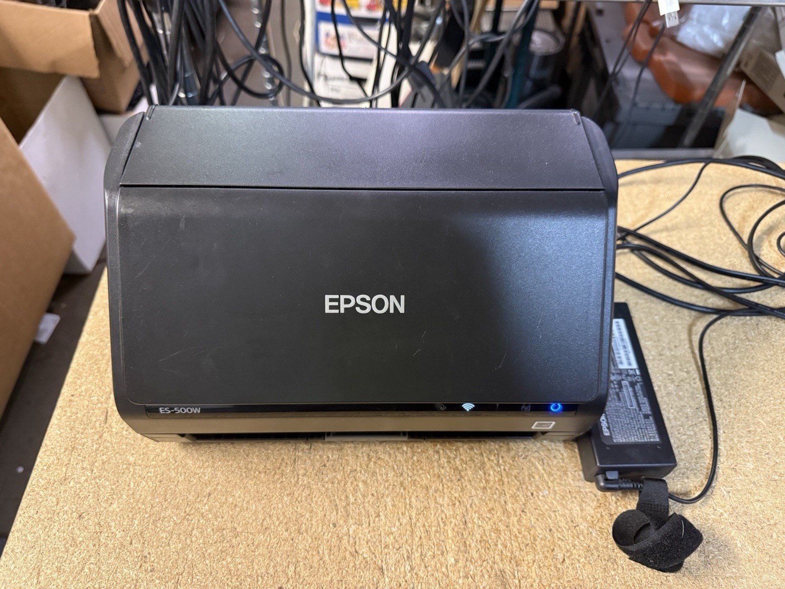 Epson WorkForce ES-500W Wireless Duplex Desktop Document Scanner w/ Power