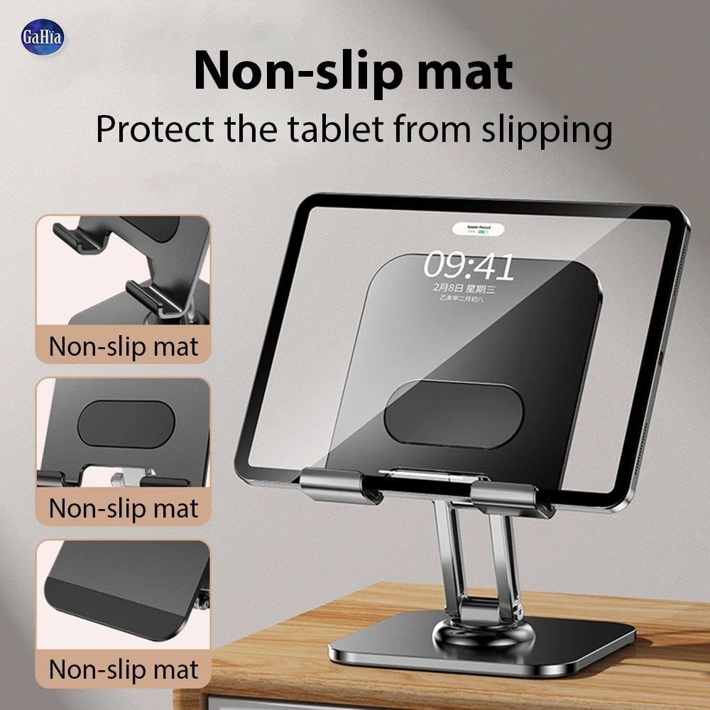 Black Or White Universal Desk Tablet Phone Stand Rotating Foldable Portable