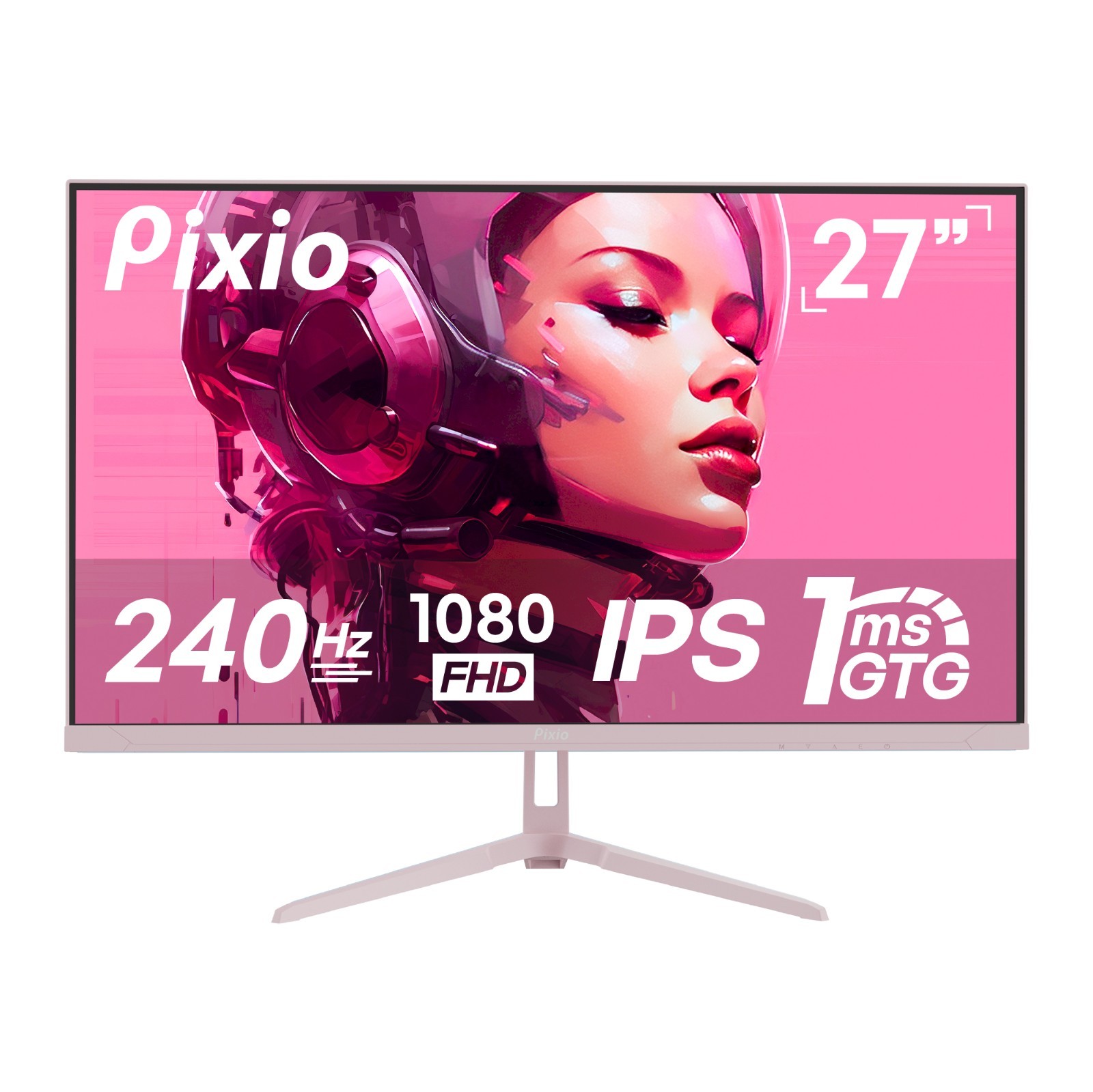 PX279 Wave Pink 27″ 240Hz FHD 1080p Fast IPS FreeSync Monitor B-STOCK 108939