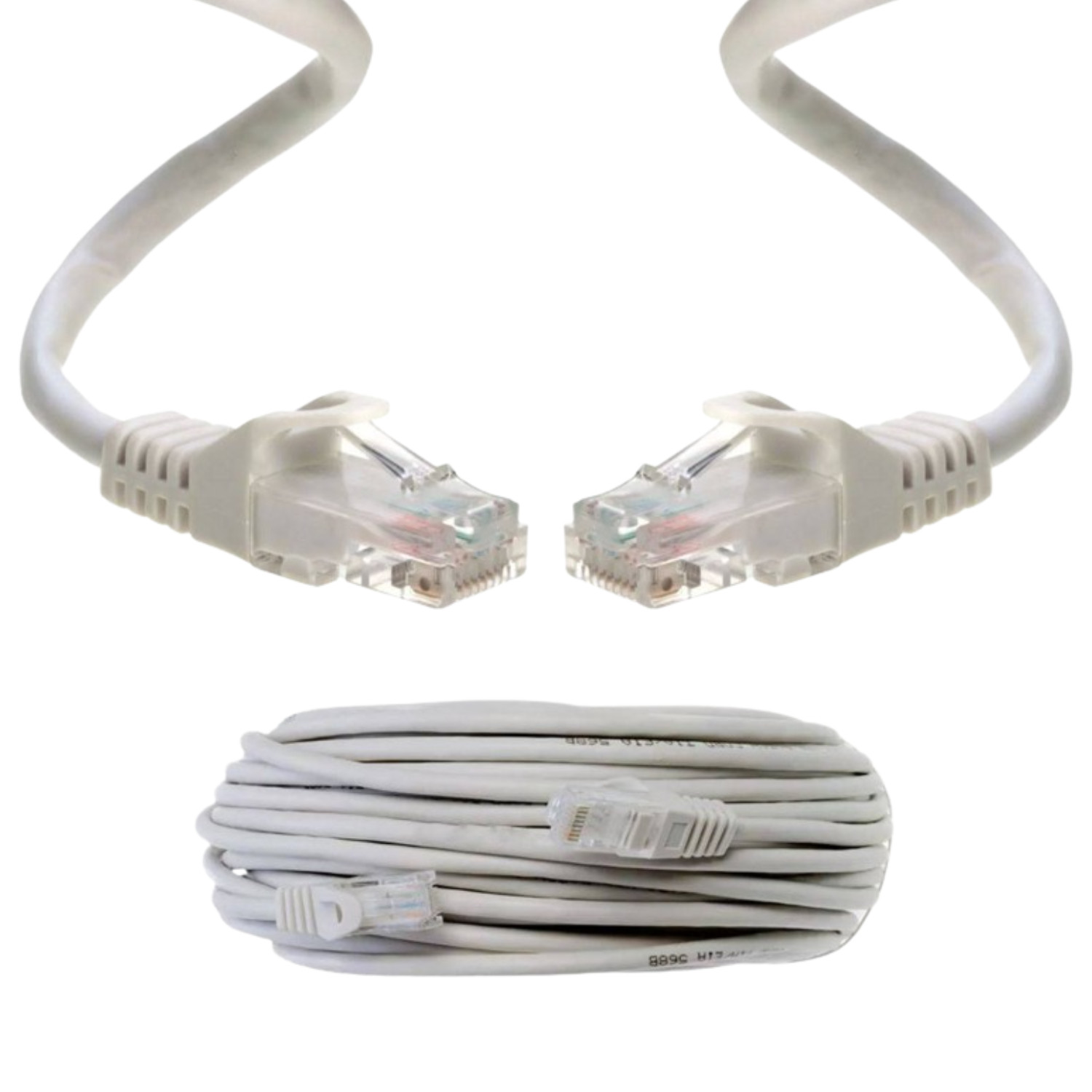 CAT5E Ethernet LAN Cable RJ45 Grey 50ft to 200ft for PS3, Xbox, PC, Router lot
