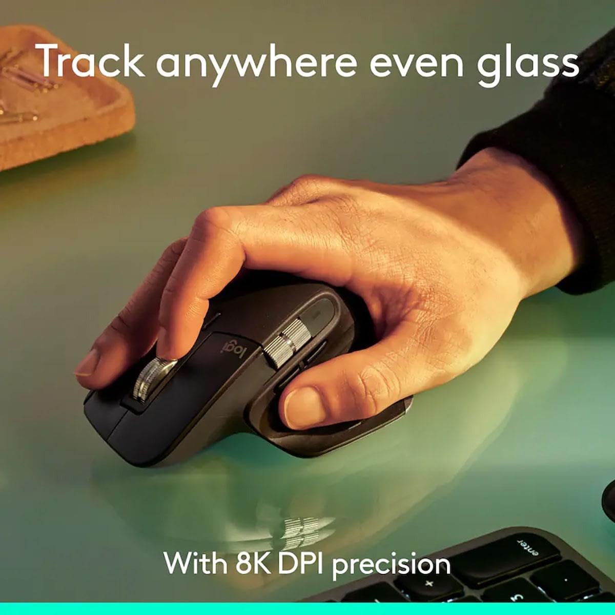 Logitech MX Master 3S Wireless Bluetooth Mouse 8K DPI Quiet Clicks Black