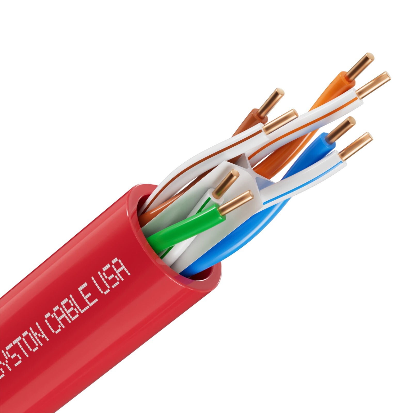 Syston Cat 6E Ethernet Network Cable 600MHz 23AWG UTP Solid Copper Wire-CMR Bulk
