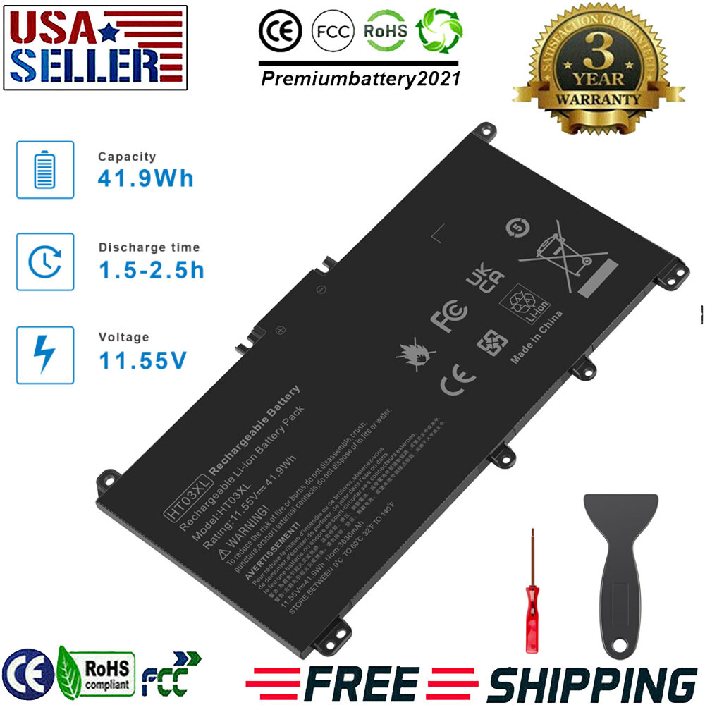 41.9Wh Battery For HP 240 245 250 255 470 G7 340 348 G5 Series HT03XL HSTNN-UB7J