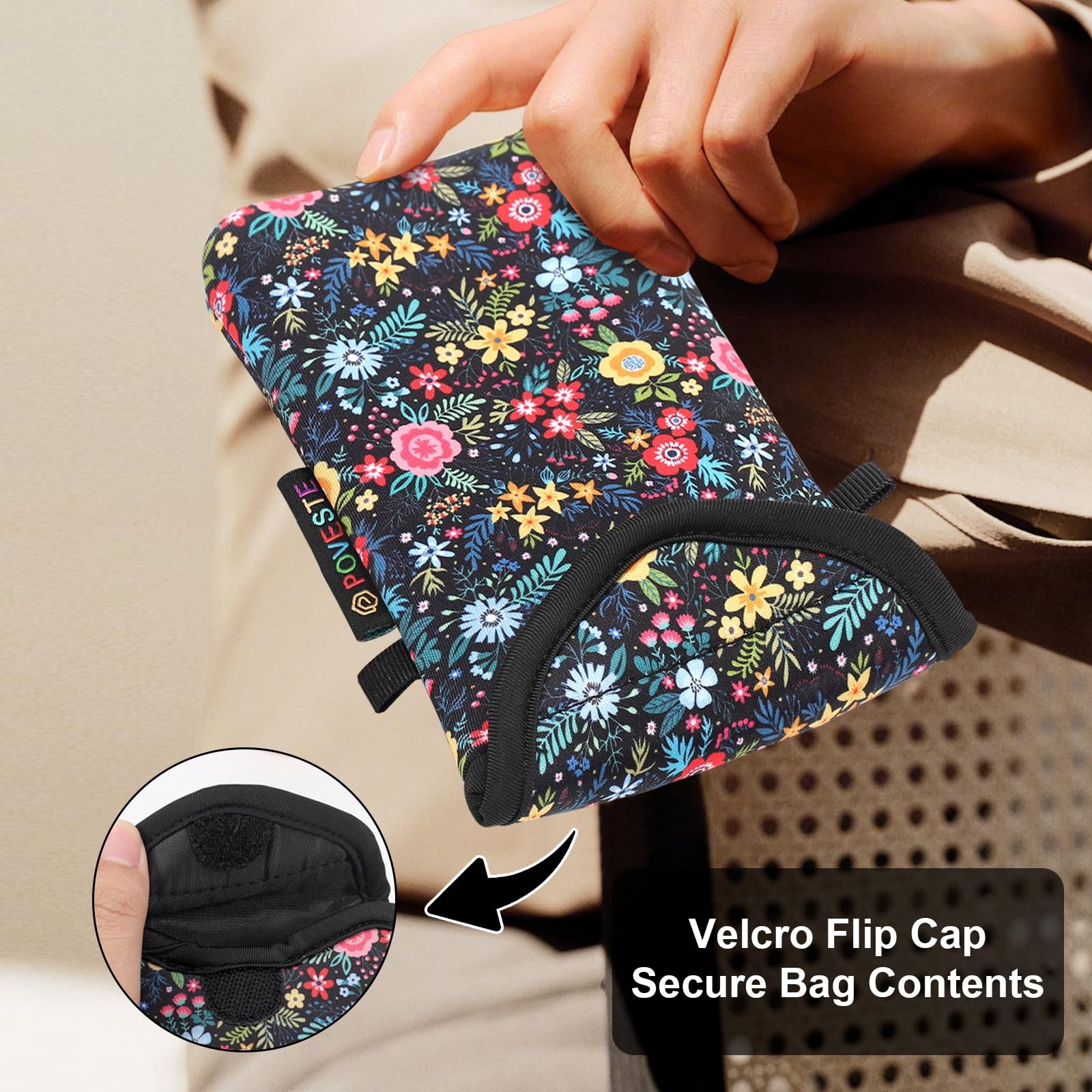 Poveste Neoprene Cell Phone Sleeve Pouch Case Bag Crossbody Strap Lanyard For