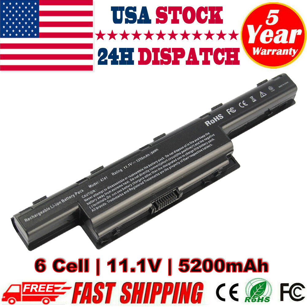 For Gateway 15.6″ Q5WTC NE56R Laptop Battery 11.1V 5200mAh AS10D31 AS10D3E ONLY
