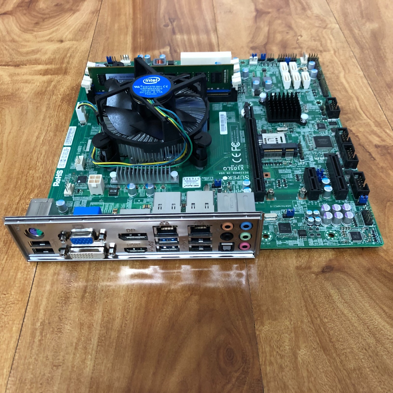 SuperMicro X10SLQ Intel W/ Core i3-4150 3.50GHz ( KSC 1x 8GB DDR3 None ECC )