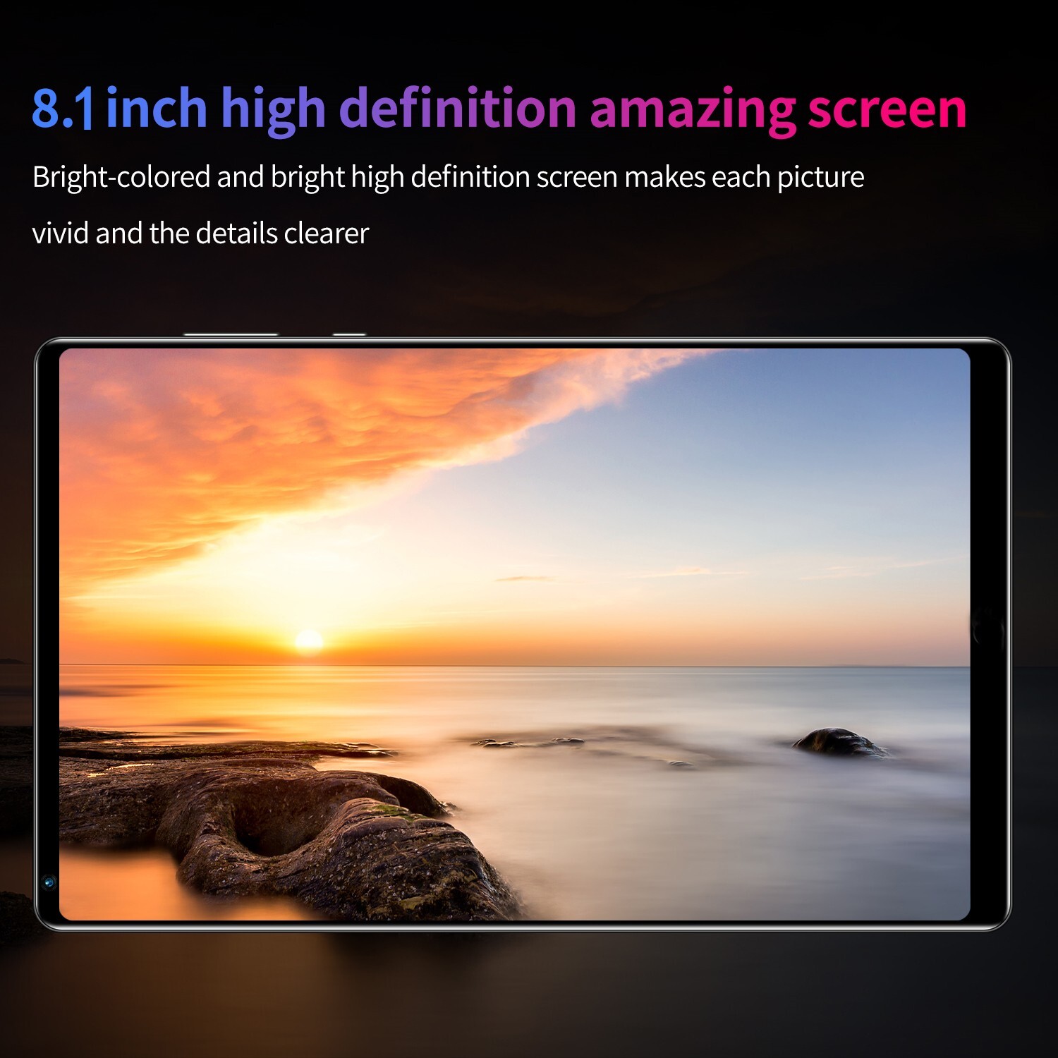 8 inch Kids Tablet PC Android 10 Octa Core Dual Cameras WiFi Bundle Case 64GB