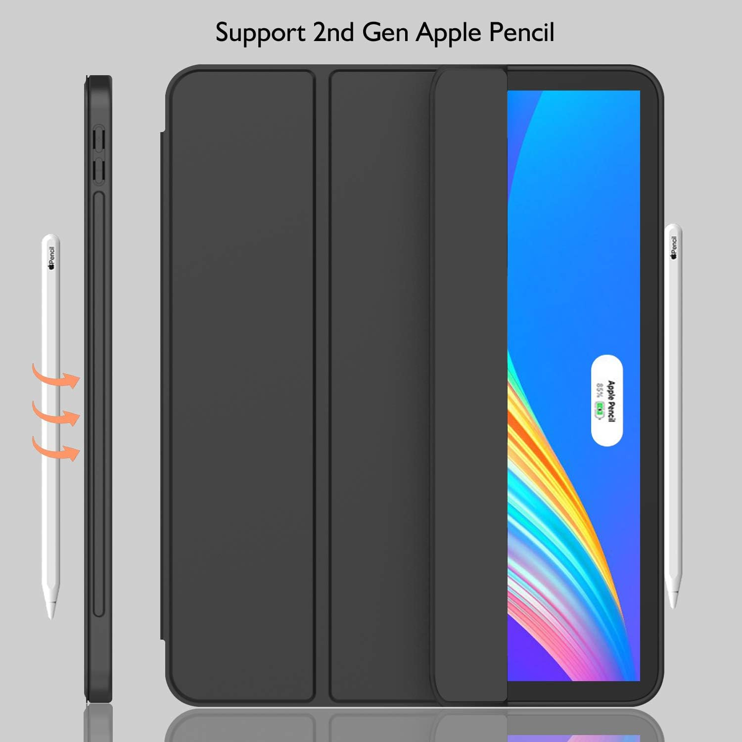 iPad Pro 12.9 Inch Case 2022/2021/2020 (6th/5th/4th Gen) with Pencil Holder