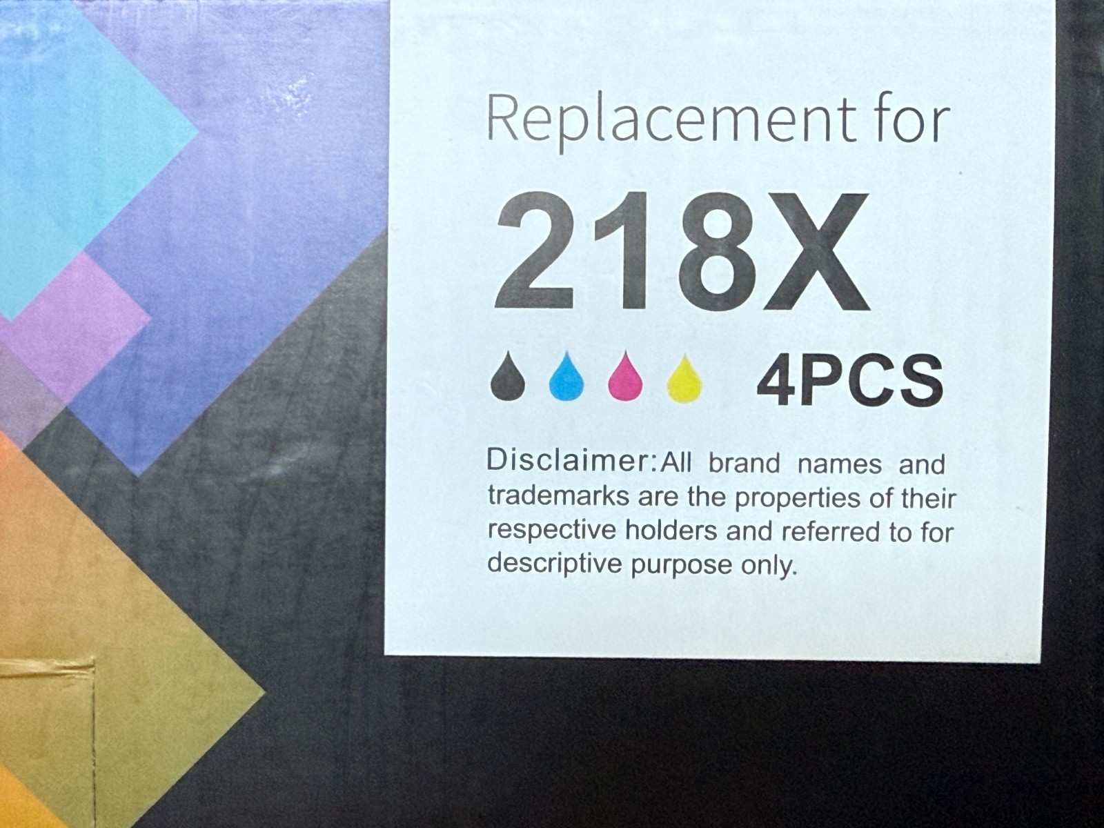 218X toner cartridge replacement for HP Color LaserJet Pro MFP 3301fdw 3301sdw