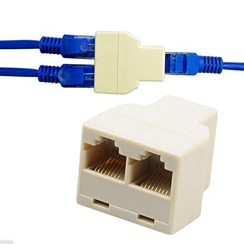 4 Pack RJ45 Splitter Connector Adapter 1 to 2 Female Port Plug 3 Way CAT 5 6 …