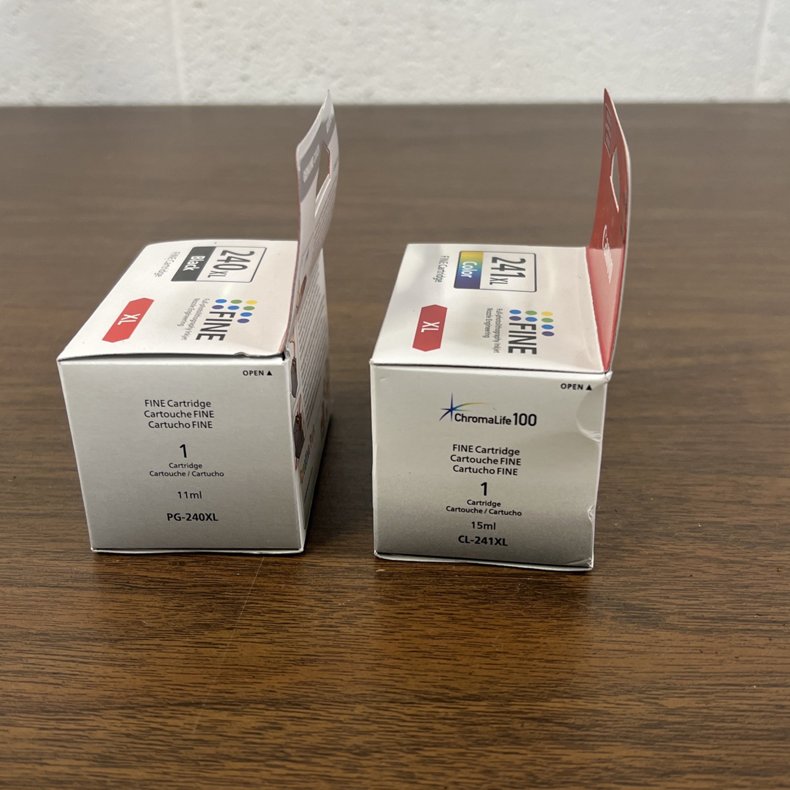 Canon Genuine PG-240XL Black CL-241XL Tri-Color High Yield Ink Cartridge Sealed