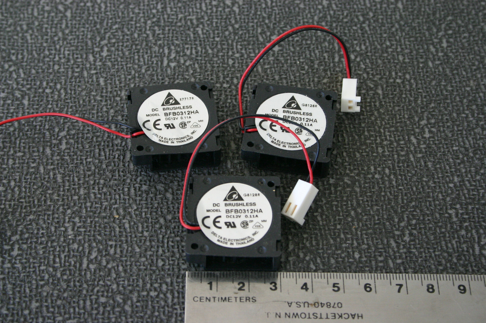 Delta BFB0312HA-A 30mm x 10mm DC 12V 0.11A Brushless Fan 3 Pieces NOS US Seller