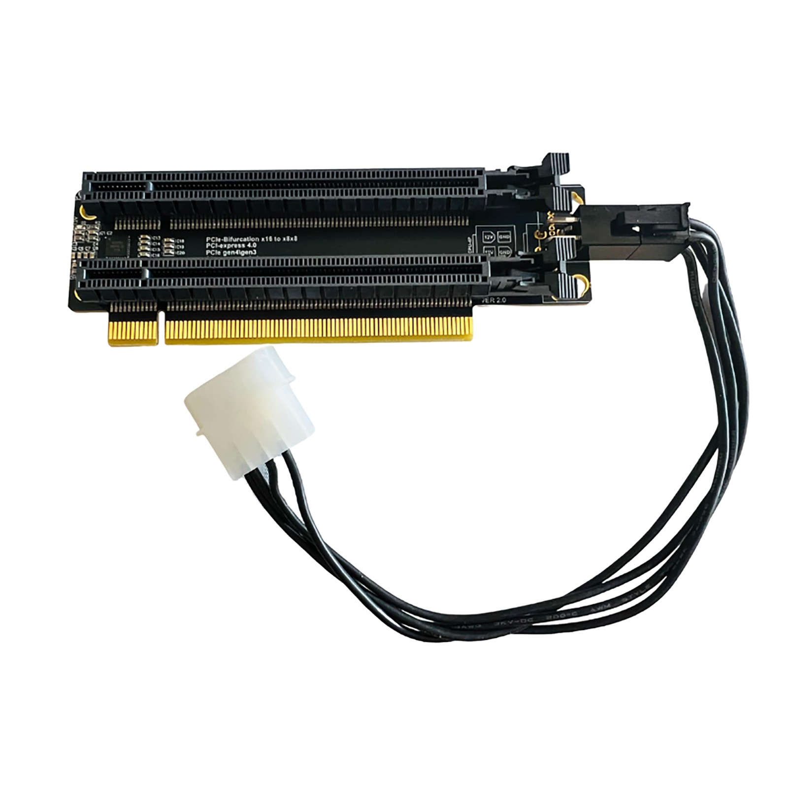 Sintech PCI-e 4.0 16X to 2 Ports PCIe 8X/16X Expansion Card,PCIe Bifurcation x16