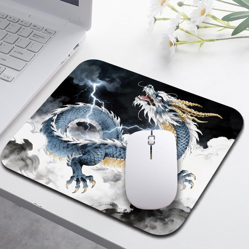 Cute Small Mouse Pad, Computer Mouse Pads for Desk, Non-Slip Rubber Base