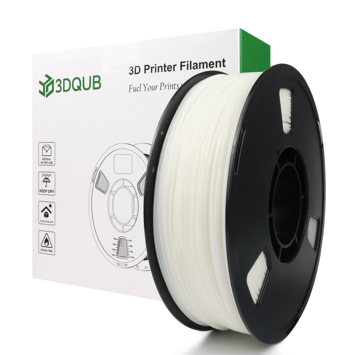 3DQUB 1.75mm TPU 95A Flexible Filament – Soft, Durable, Multicolor, 1KG Spool