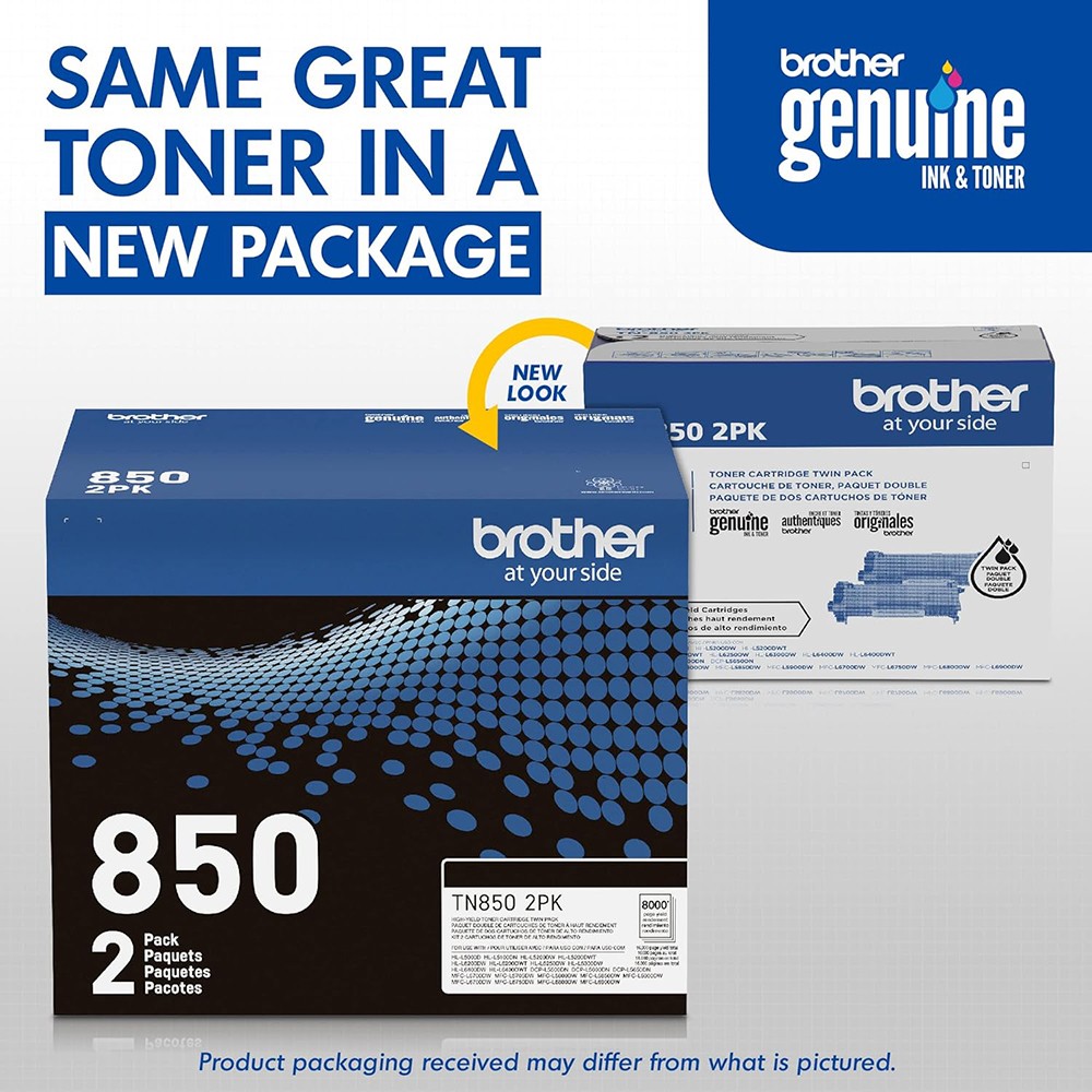 Brother High-Yield Toner Black (Twin Pack) with Tech Smart USA Printer Softwares