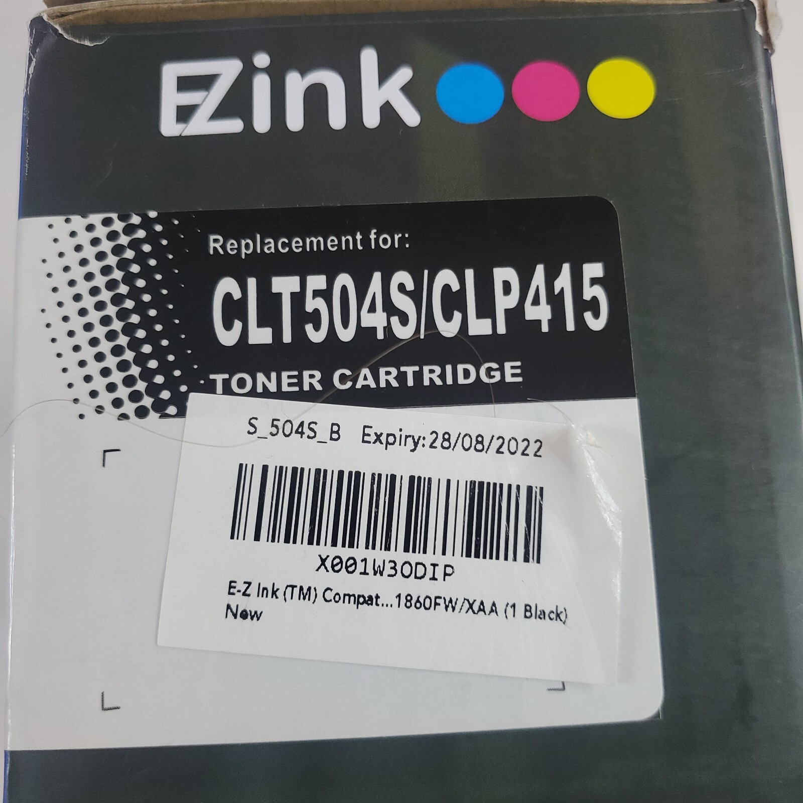 E-Z Ink Compatible Ink Toner Cartridge Replacement CLT504S CLP415 CLX-4195 BLACK
