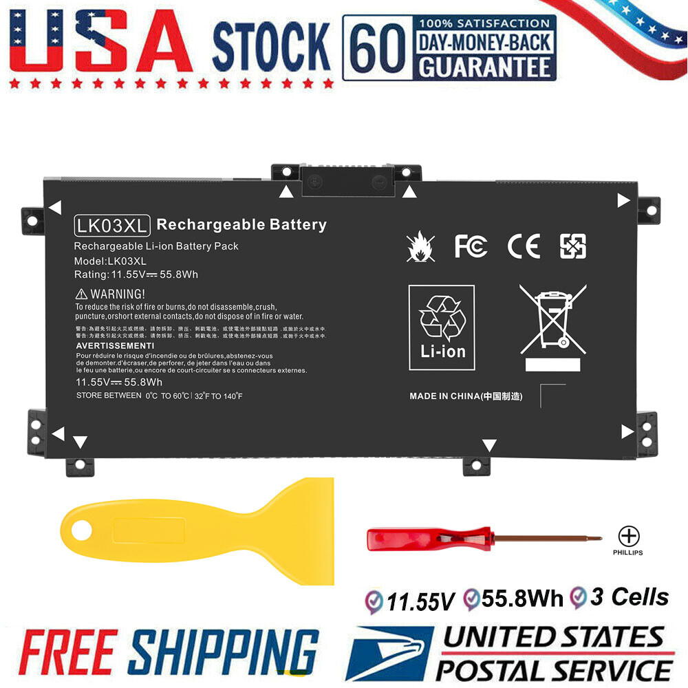 LK03XL LKO3XL Laptop Battery For HP ENVY X360 17-AE 17-CE 15-BP BQ 916814-855