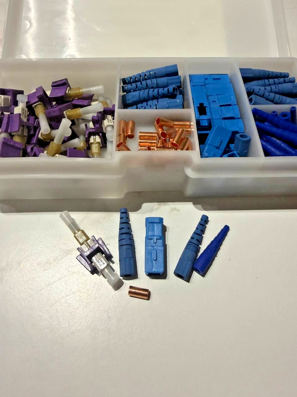 Corning OSNP-SCU-900-Z Optisnap Connector 900 um SC Singlemode/SM UPC Blue