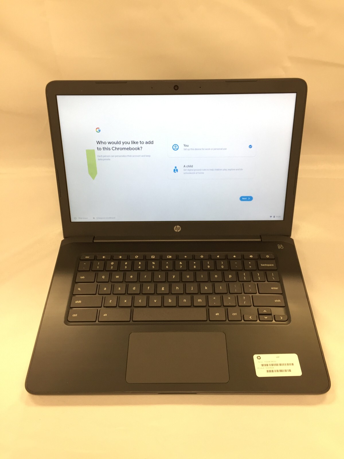 HP 14-db0023dx Chromebook 14″ HD AMD A4-9120C 4GBRAM 32GB eMMC, Grey
