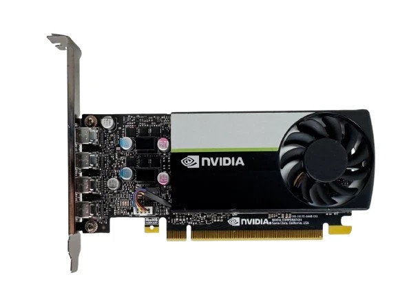 Nvidia Quadro T1000 8GB GDDR6 PCIe x16 4x MiniDP – MiniDP/DP adapter included.