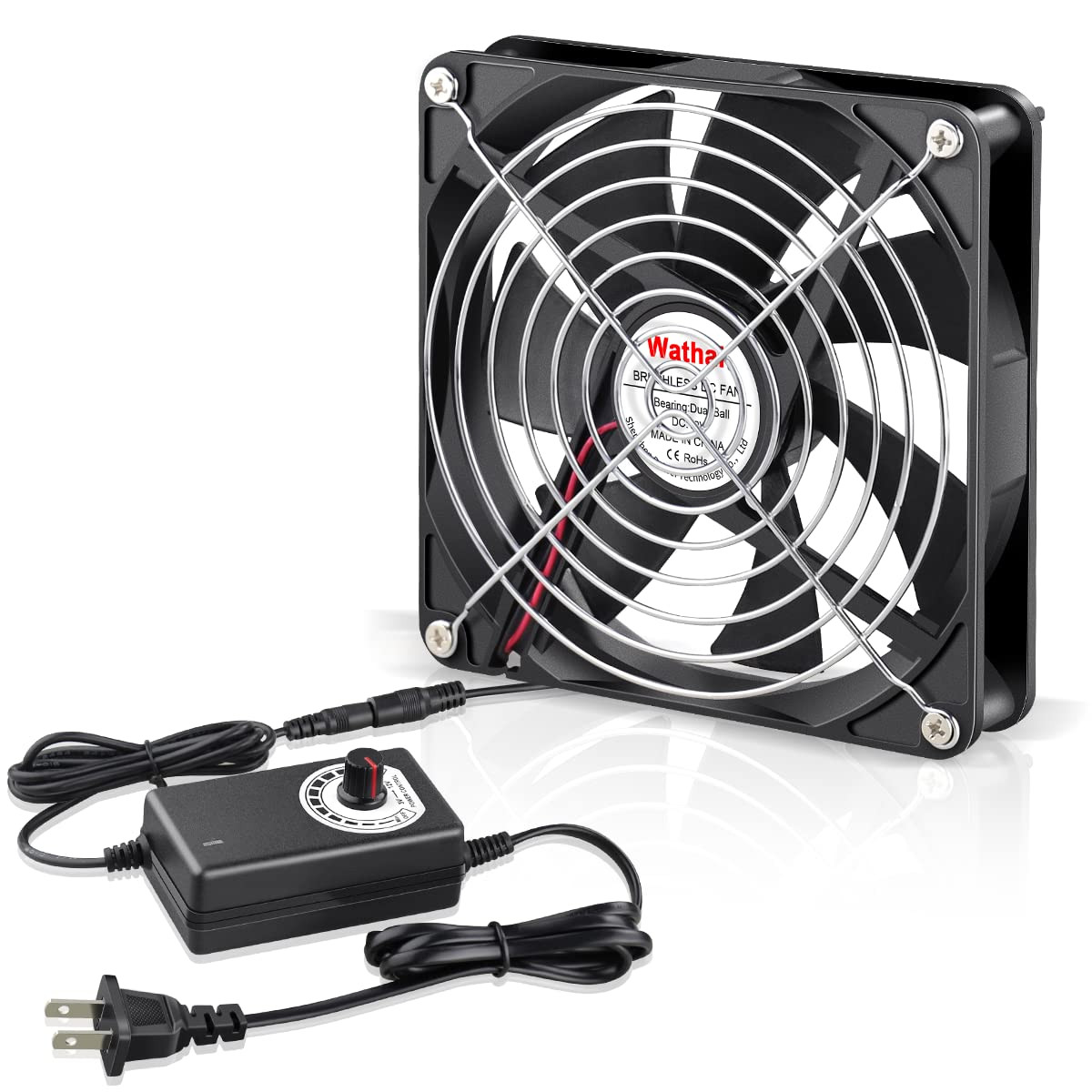 Wathai 120Mm X 25Mm Ac Powered Computer Fan With Ac Plug 110V 120V 220