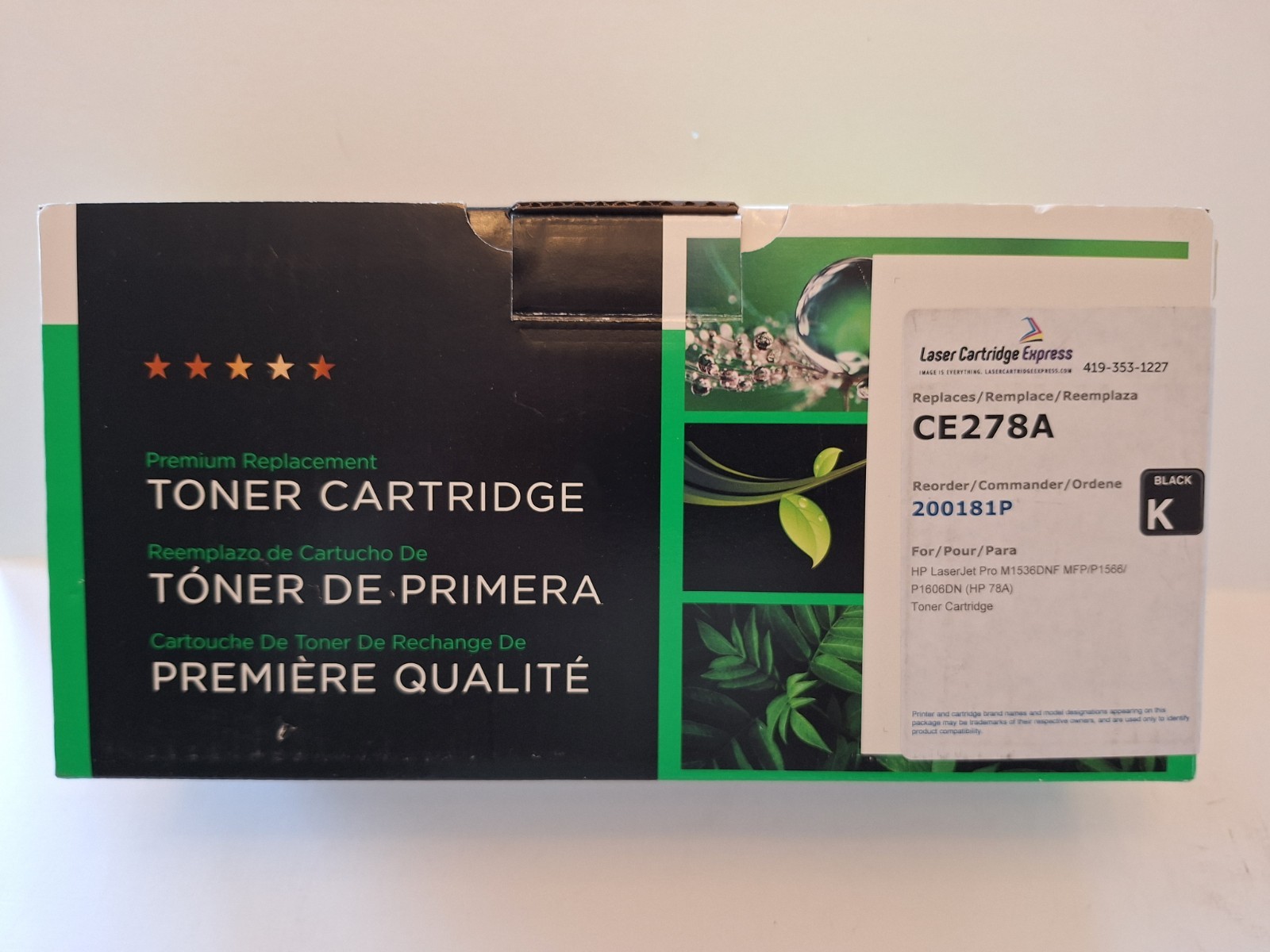 CE278A Toner Compatible With HP Laserjet 78A Pro M1536DNF MFP P1560 P1606DN. NEW