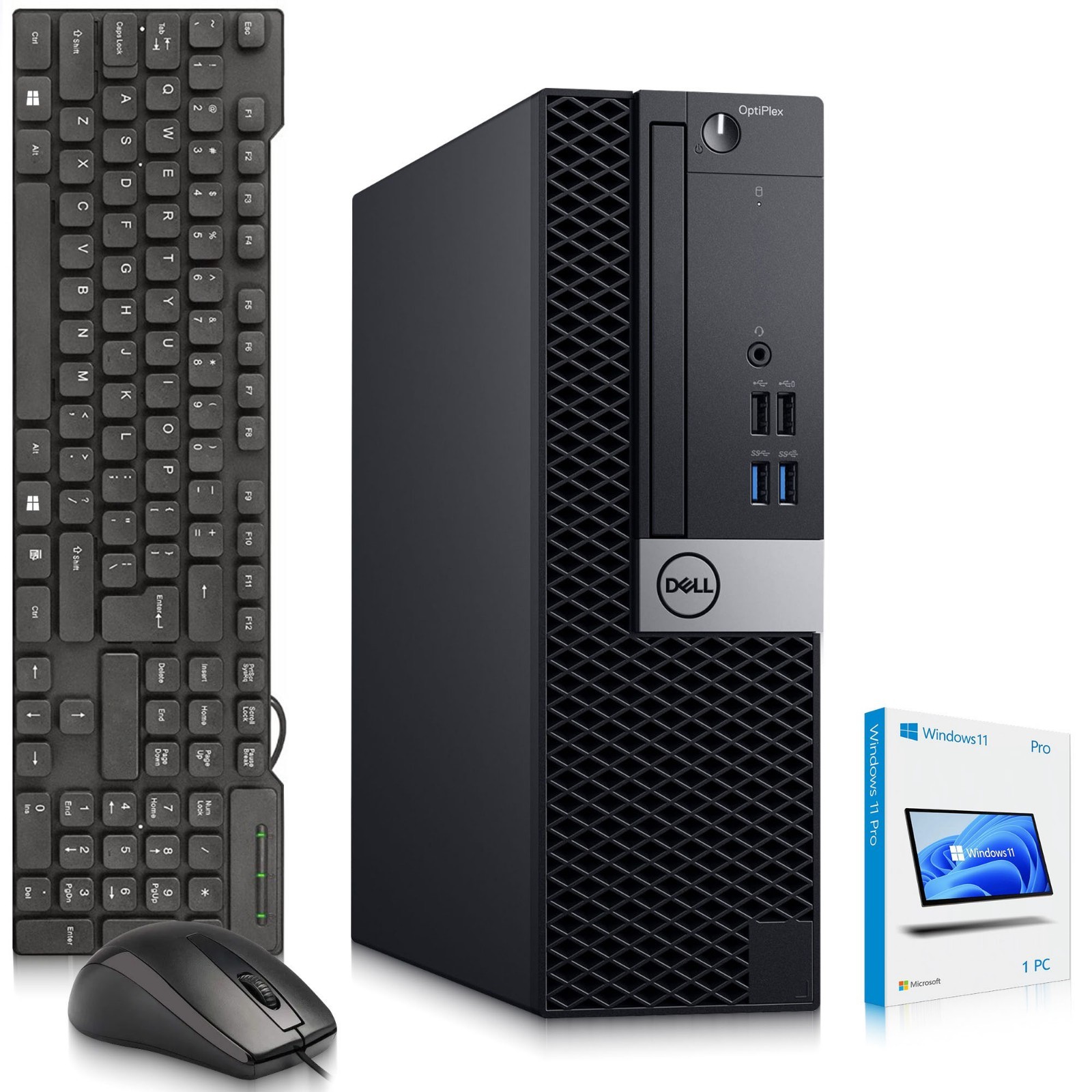 Dell 7040 Desktop PC Intel i7-6th 8GB RAM 256GB SSD Built-in Wi-Fi Window 11 Pro