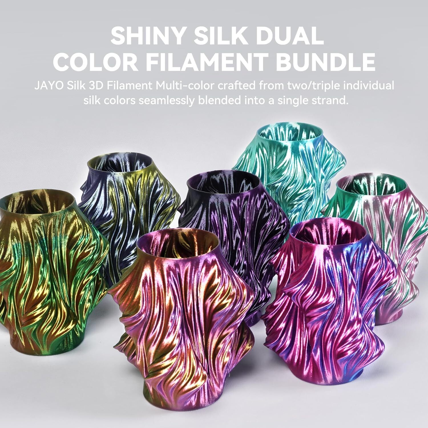 [BUY 6 PAY 4]JAYO 1.1KG PLA Meta PETG SILK PLA+ ABS 3D Printer Filament 1.75mm