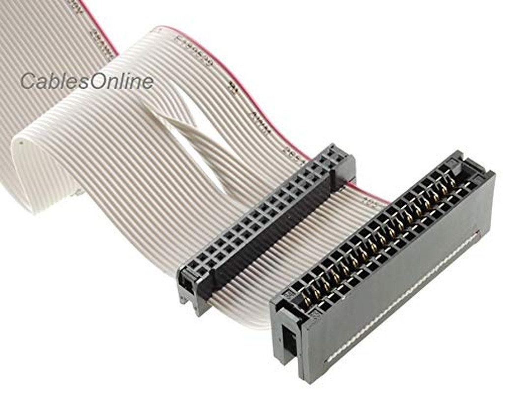 Cablesonline 24-Inch Universal Floppy Drive Ribbon Cable for 3.5 or 5.25In Drive