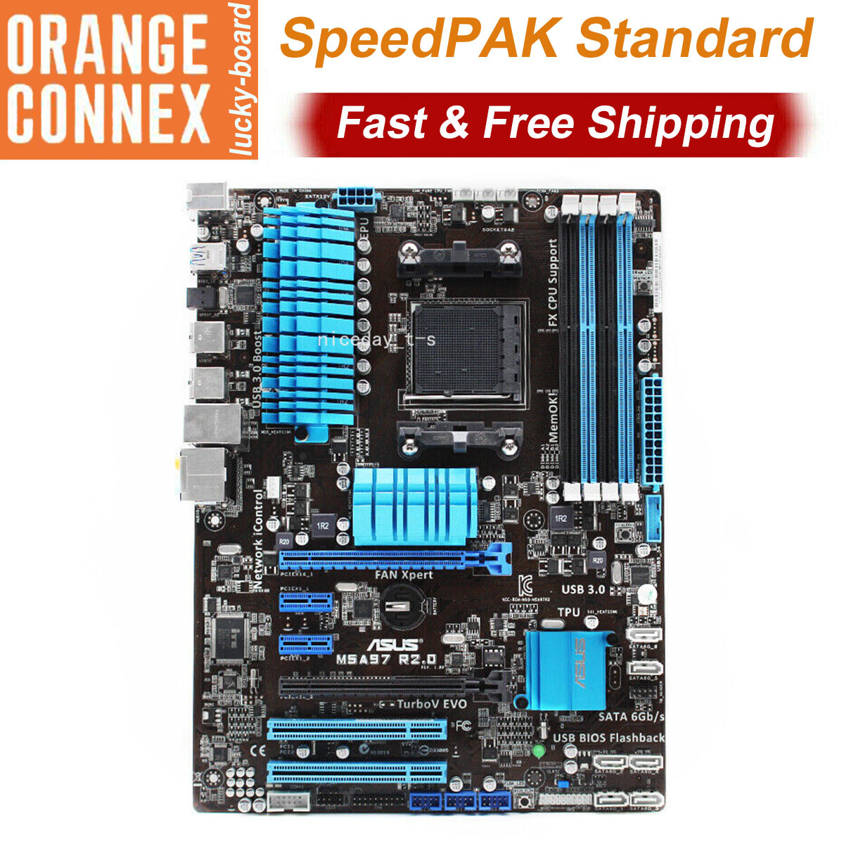 ASUS M5A97 R2.0 Motherboard Socket AM3+ AMD 970 Chipset PCI On-Board Audio PS/2