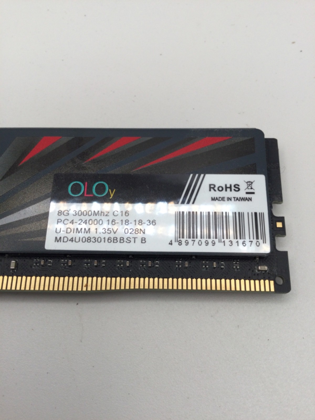 OLOy 16GB (2x8GB) DDR4 3000MHz U-DIMM Memory PC4-24000 MD4U083016BBST C16