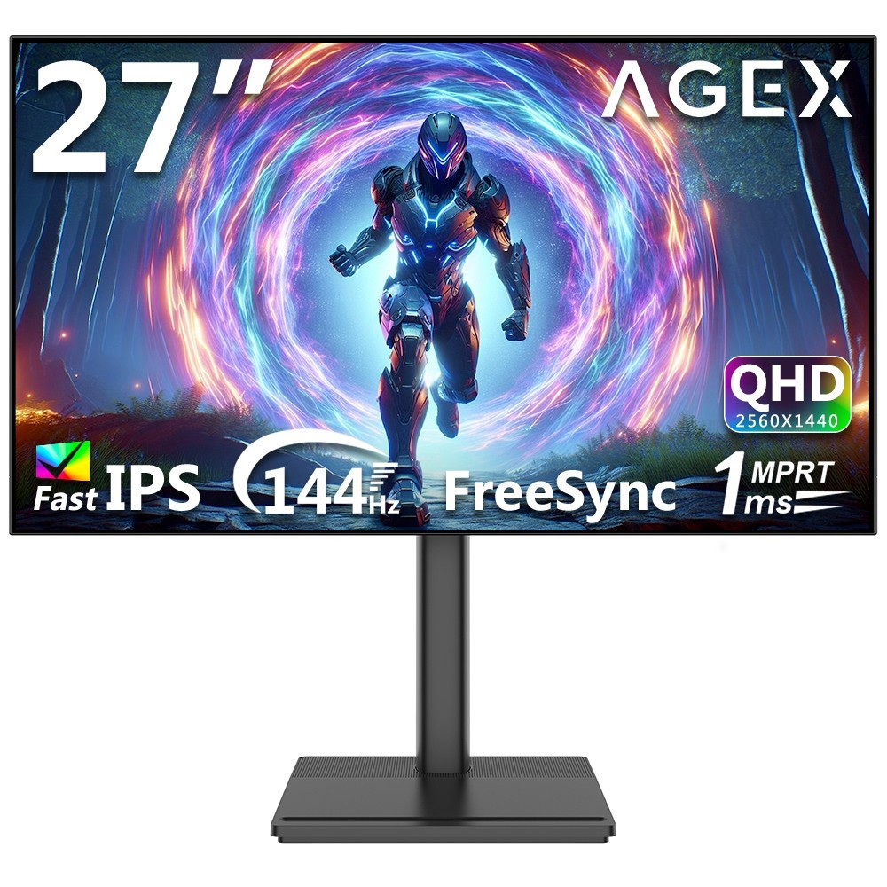 27″ 2K QHD 2560×1440 1.07B Colors 100% sRGB 144Hz 1ms Fast IPS Gaming Monitor