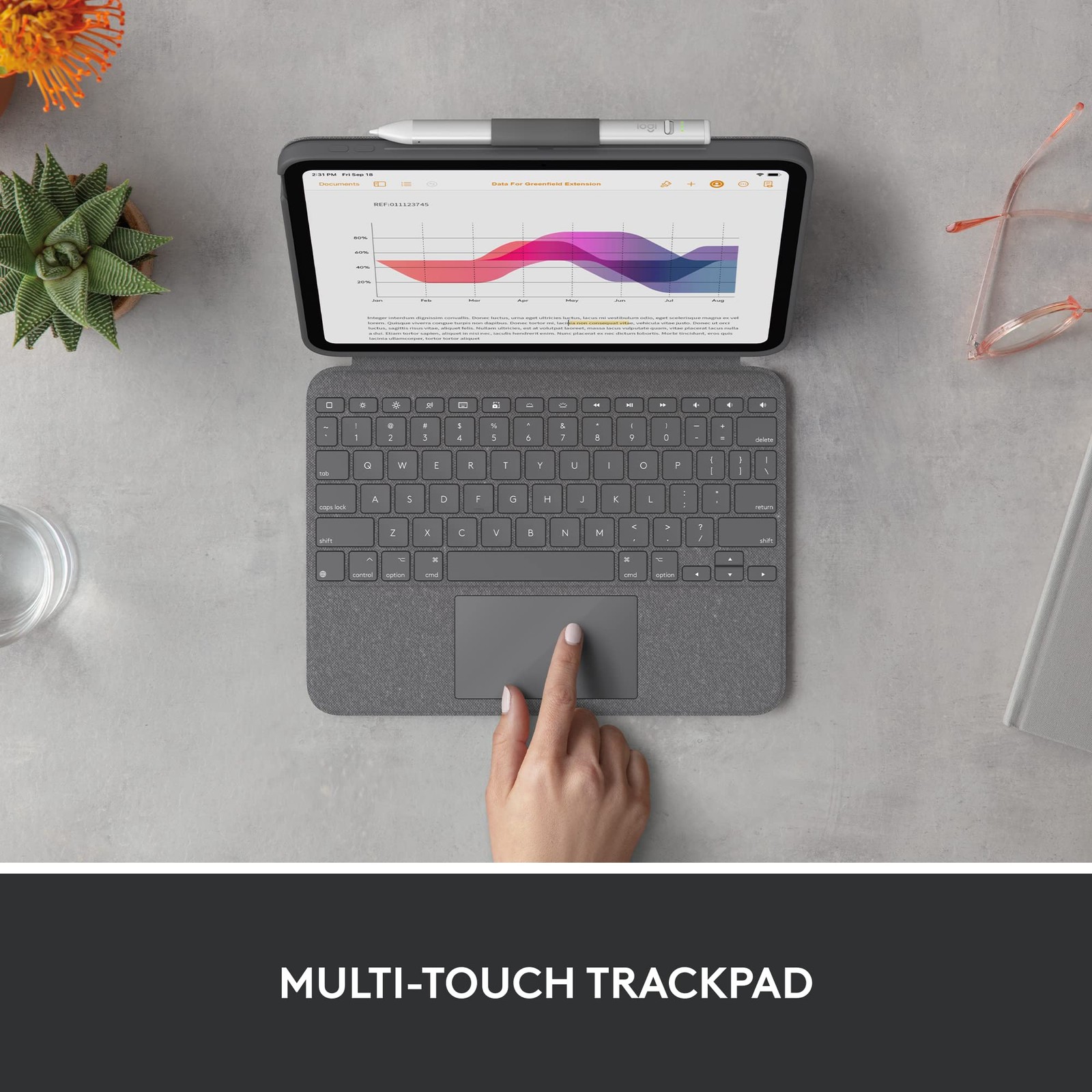 Logitech Combo Touch Detachable 10th Gen iPad Keyboard Case