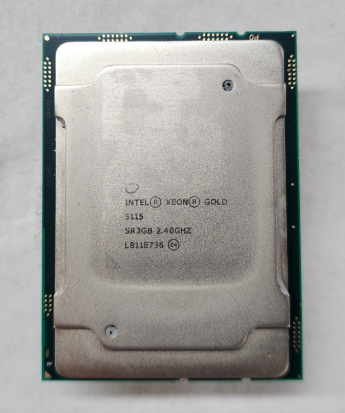 Intel Xeon Gold 5115 2.4GHz 10-Core 13.75MB Cache 85W LGA3647 CPU SR3GB