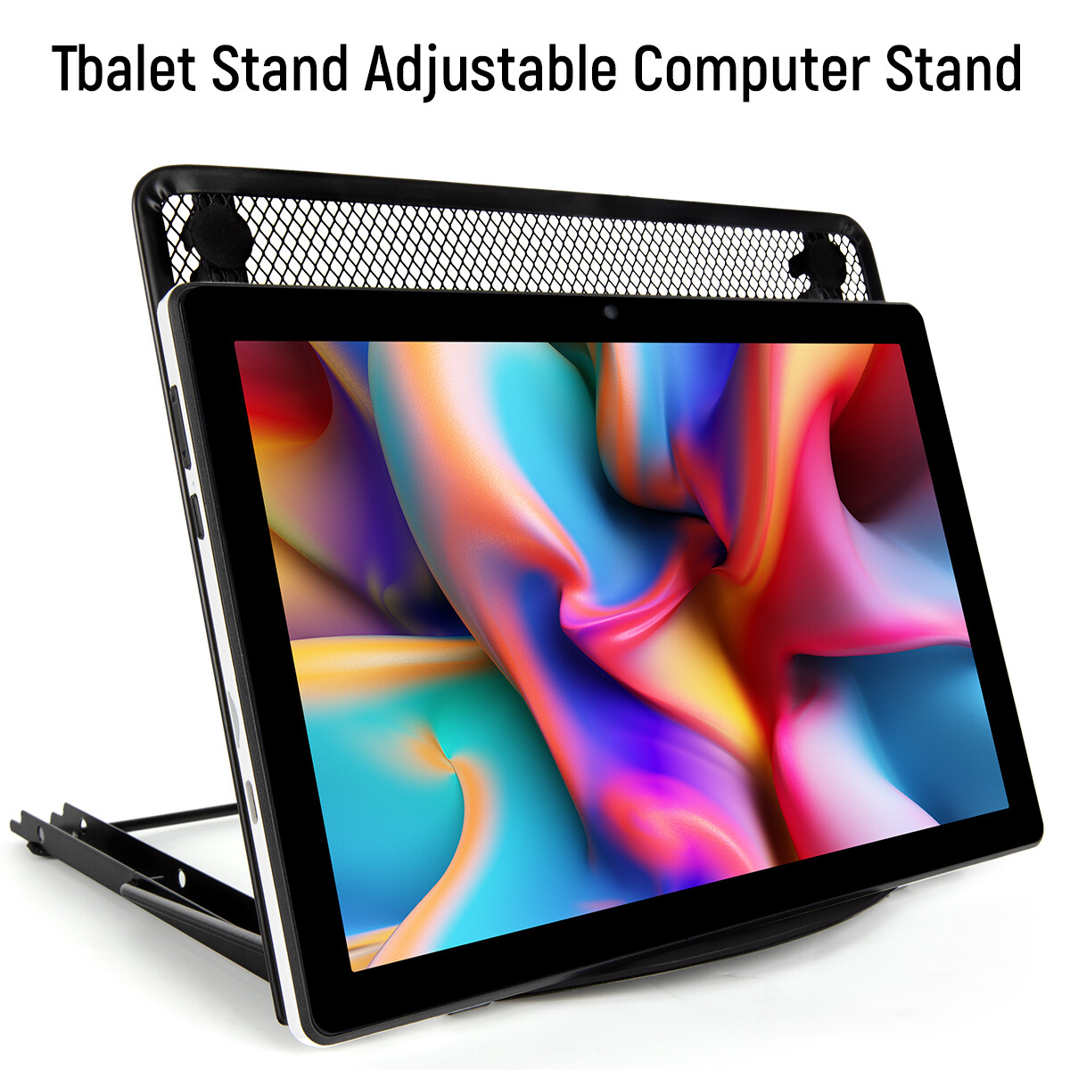Black Portable Adjustable Laptop Stand Notebook Tablet Holder Foldable