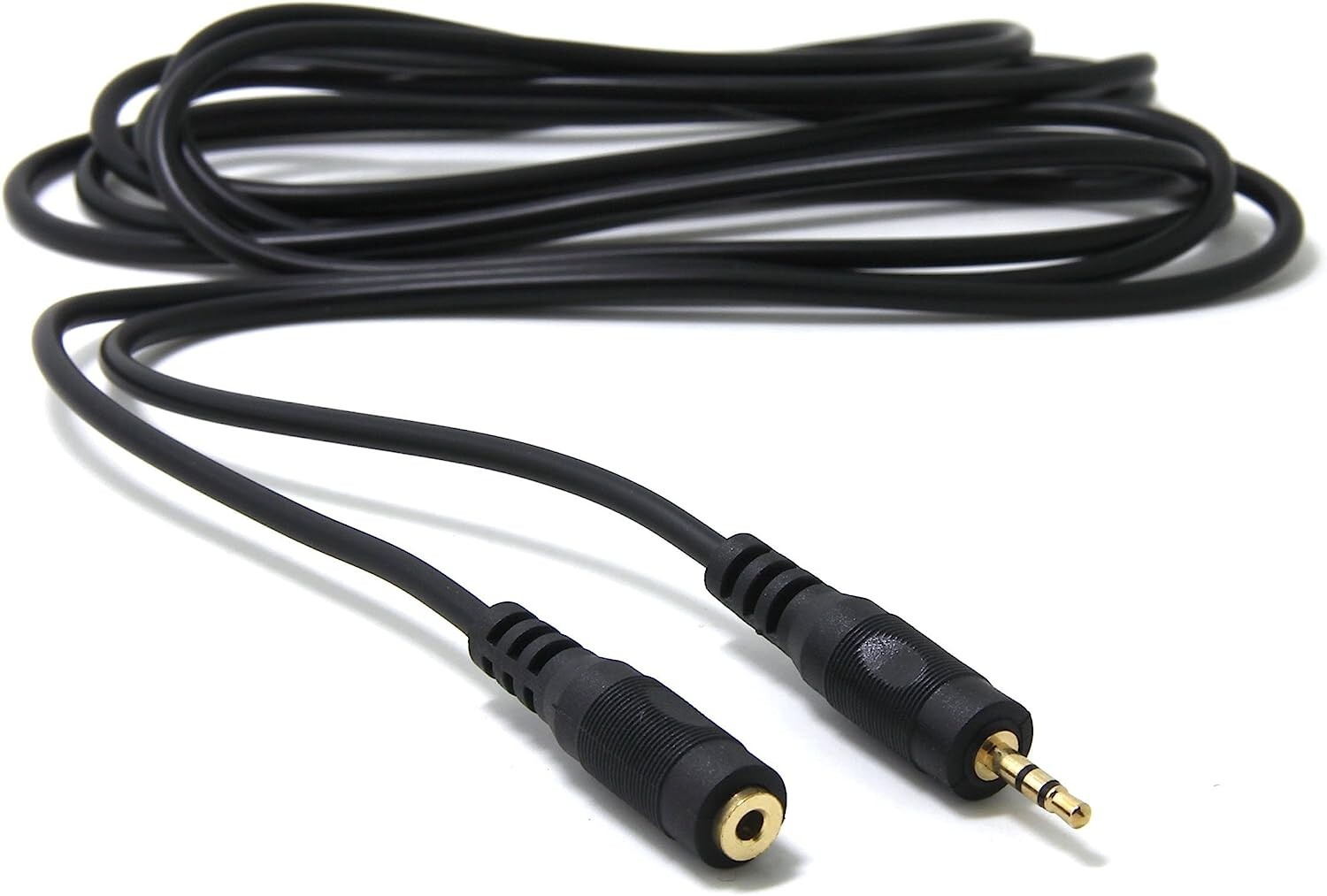 (2) Pack 15ft 3.5mm 1/8″ M-F Stereo Headphone Extension Audio Cable Wire VWLTW