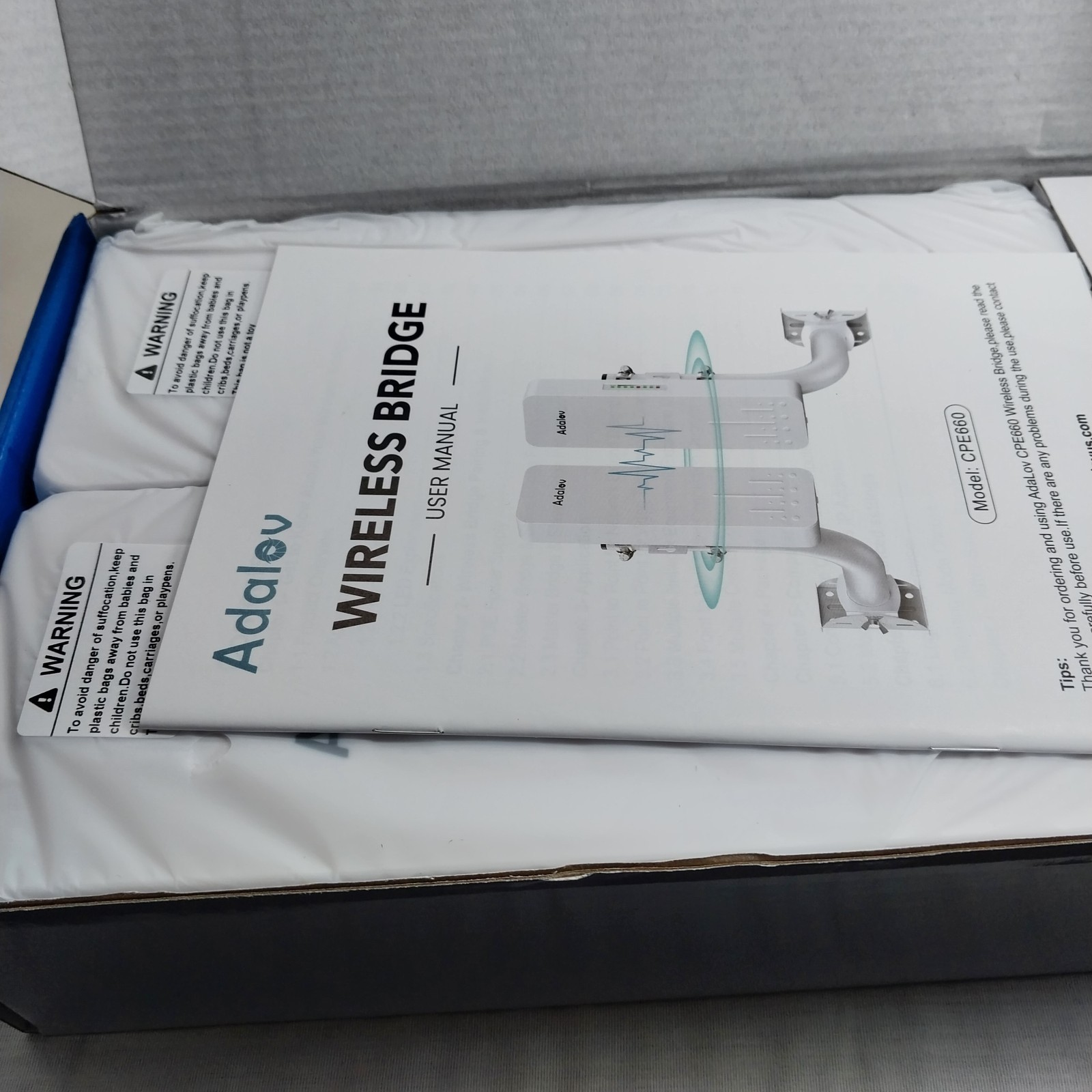 Adalov CPE660 AI Enterprise-Level Wireless Indoor/Outdoor AI CPE Bridge