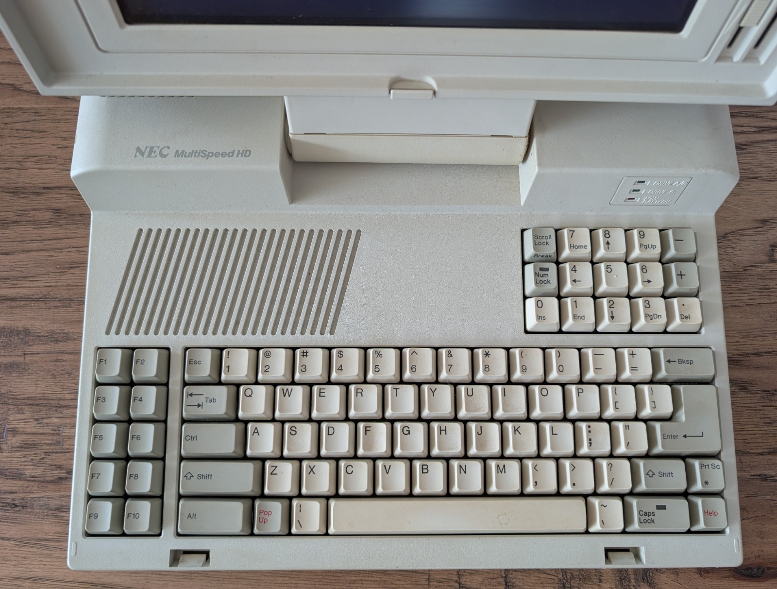 NEC MultiSpeed HD Vintage laptop – for parts