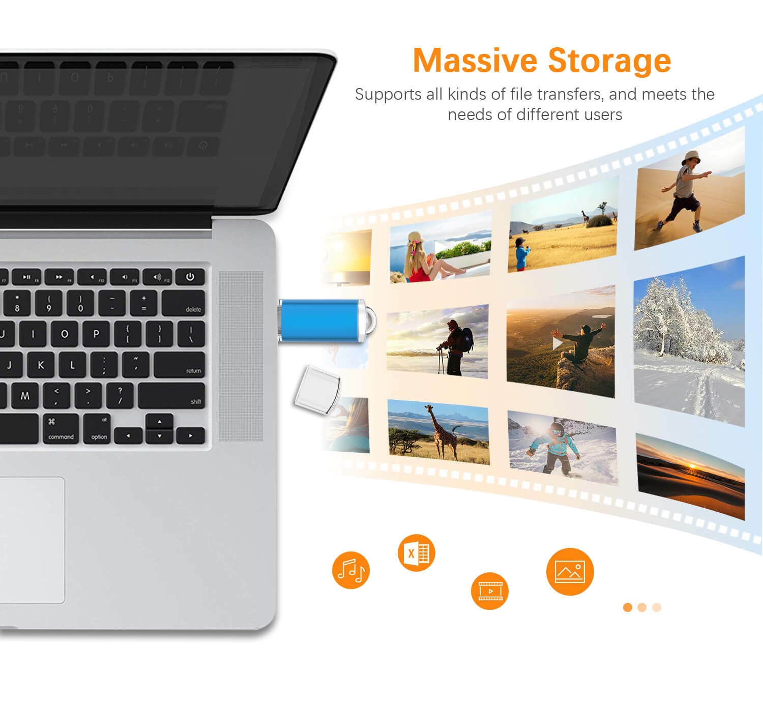 Lot 10pcs Metal Rectangle USB 2.0 Flash Drive Memory Stick 2GB 4GB 8GB 16GB 32GB