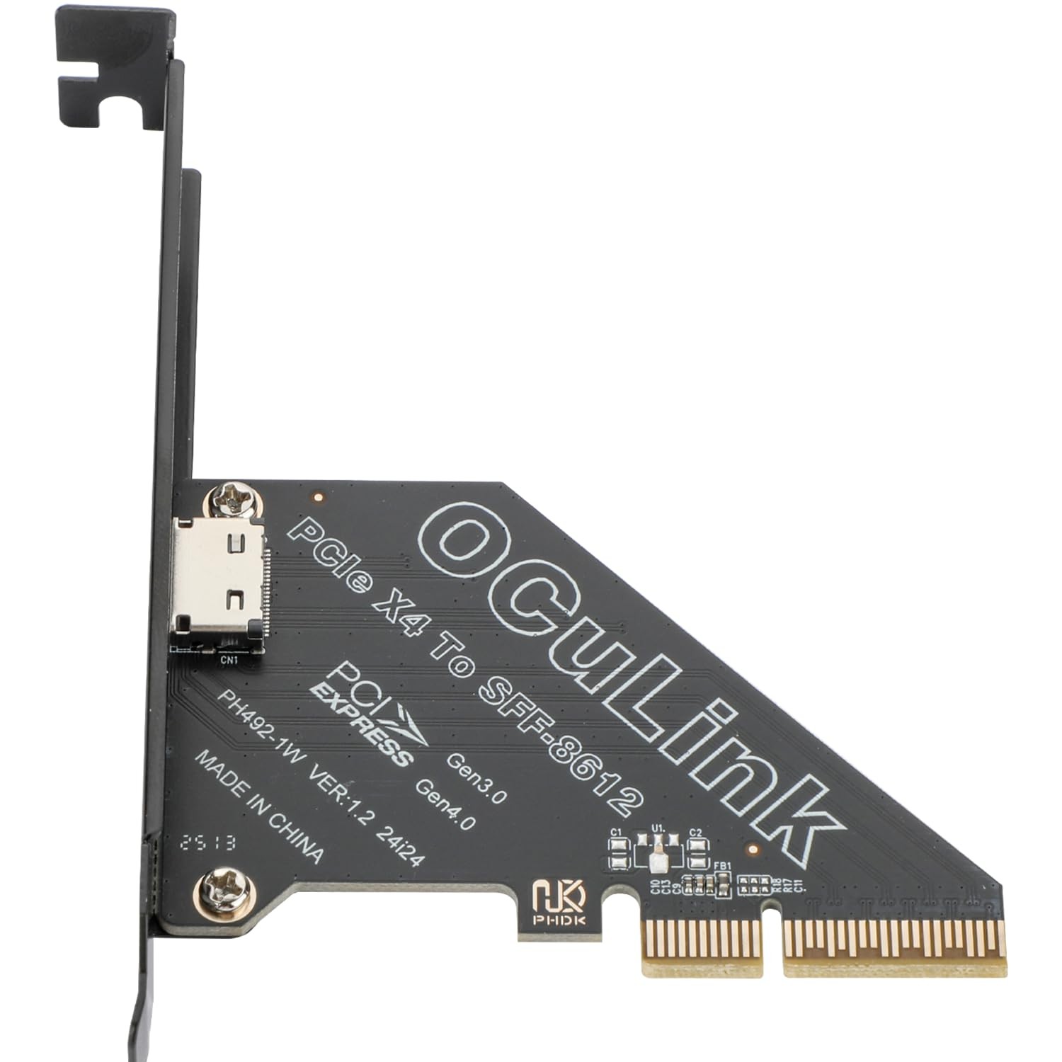 PCIe 4.0 x4 OCuLink SFF8612 External GPU eGPU Riser Card for Mini PC
