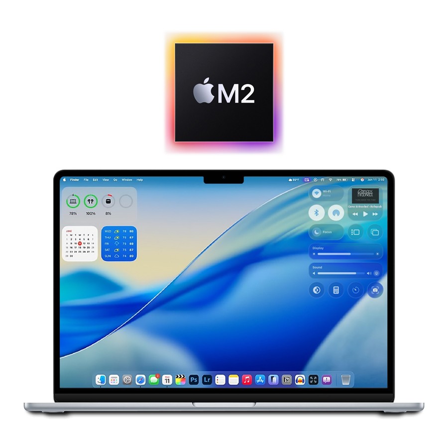 2022 Apple 90%+ M2 MacBook Air 13″ 24GB/512GB SSD (Silver) A2681 w/Year Warranty