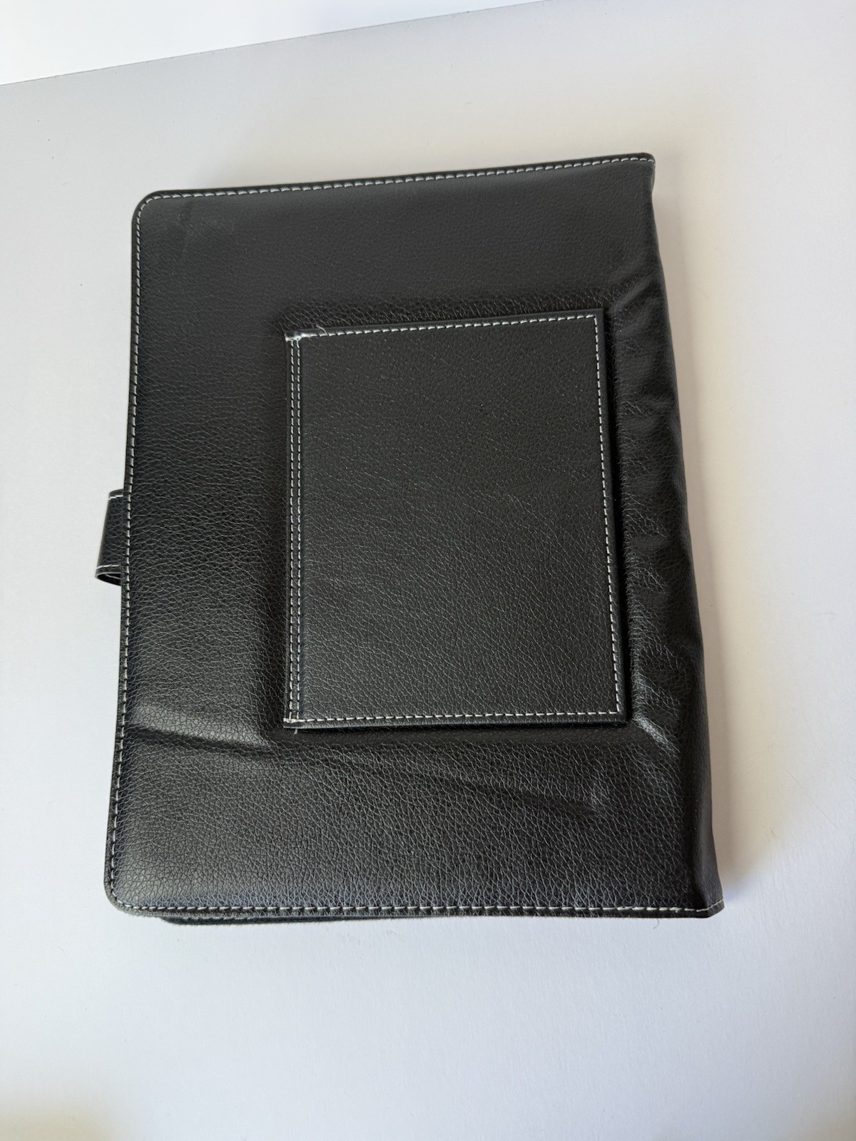 Universal Black Synthetic Leather Bluetooth Keyboard Folio Case for Tablet